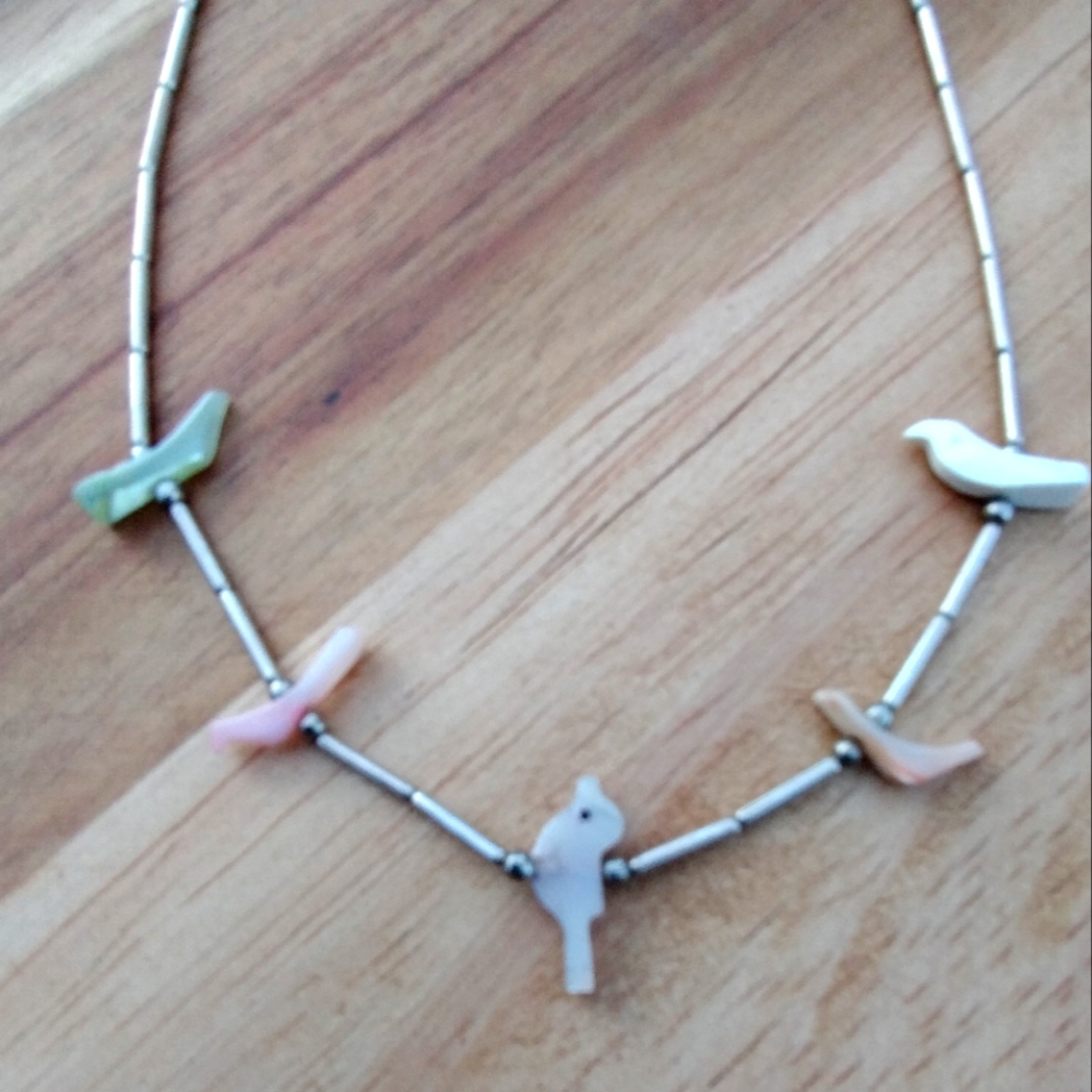 Vintage Navajo Birds Necklace